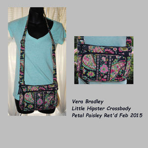 VERA BRADLEY Little Hipster Crossbdy Petal Paisley